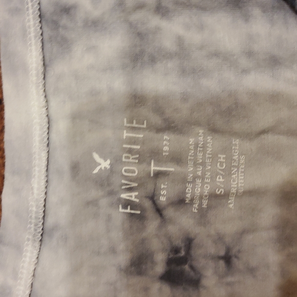 Gray and White Tie Dye Tee - Picture 2 of 4
